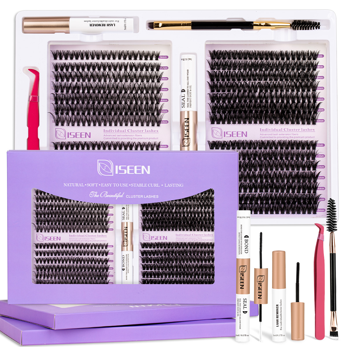 Eyelash Clusters Kit Soft Volu - مراجعة Eyelash Extension Volume Lashes وسعره