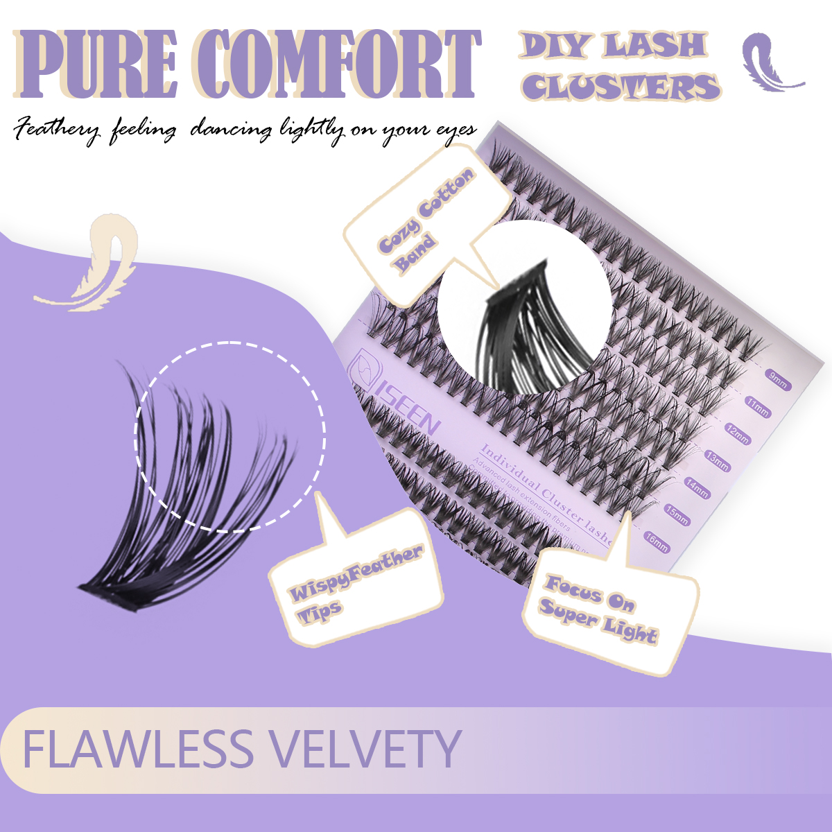 Eyelash Clusters Kit Soft Volu - مراجعة Eyelash Extension Volume Lashes وسعره